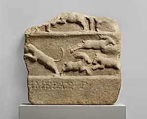 Marble relief fragment by Unknown Artist