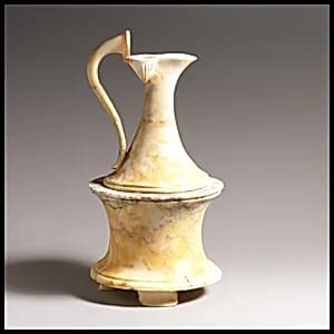 Marble vase in the form a of a pyxis (box) surmounted by an oinochoe (jug) by Unknown Artist