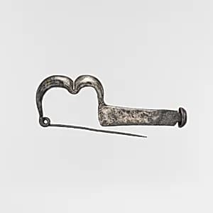Silver fibula (safety pin) by Unknown Artist