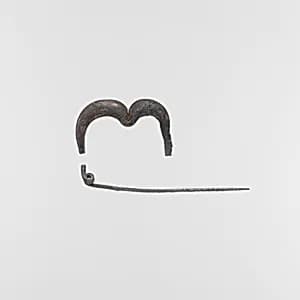 Silver fibula (safety pin) by Unknown Artist