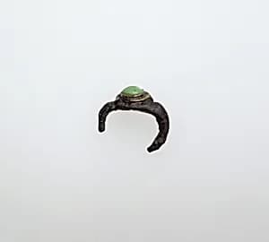 Silver ring with beryl by Unknown Artist