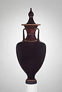 Terracotta amphora with lid (jar) by Unknown Artist