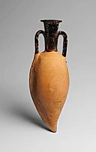Terracotta amphoriskos (oil flask) by Unknown Artist