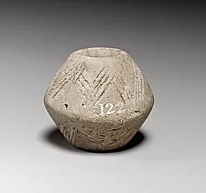 Terracotta biconical spindle-whorl by Unknown Artist