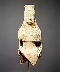 Terracotta figure of a woman by Unknown Artist