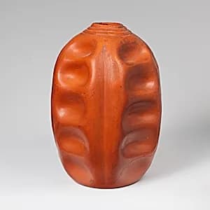 Terracotta flask by Unknown Artist