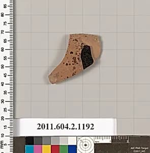 Terracotta fragment from a closed shape by Unknown Artist