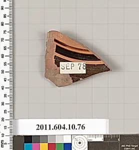 Terracotta fragment of a bowl by Unknown Artist