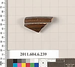 Terracotta fragment of a bowl by Unknown Artist