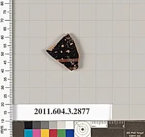 Terracotta fragment of a closed shape by Unknown Artist