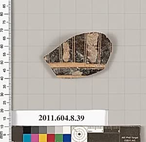 Terracotta fragment of a closed shape by Unknown Artist