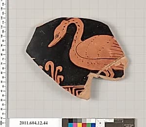 Terracotta fragment of a closed shape by Unknown Artist