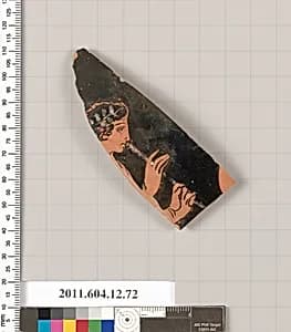Terracotta fragment of a closed shape by Unknown Artist