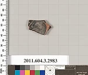 Terracotta fragment of a closed shape by Unknown Artist