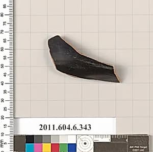 Terracotta fragment of a closed shape by Unknown Artist
