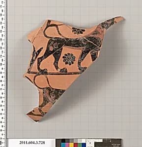 Terracotta fragment of a neck-amphora (jar) by Unknown Artist