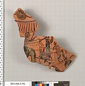 Terracotta fragment of a neck-amphora (jar) by Unknown Artist