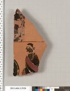 Terracotta fragment of a plaque? by Unknown Artist