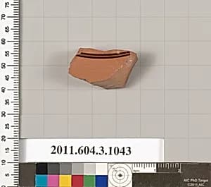 Terracotta fragment of a plate? by Unknown Artist