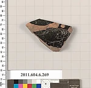 Terracotta fragment of a plate? by Unknown Artist