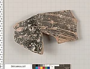 Terracotta fragment of an amphora (jar)? by Unknown Artist