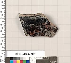 Terracotta fragment of an open shape by Unknown Artist