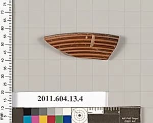 Terracotta fragment rim of a bowl? by Unknown Artist
