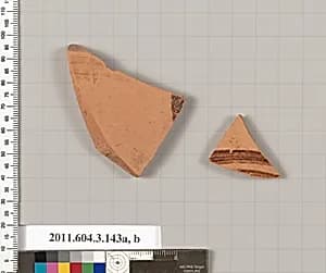 Terracotta fragments from closed shapes by Unknown Artist