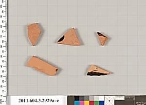 Terracotta fragments of closed shapes by Unknown Artist