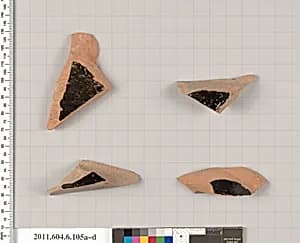Terracotta fragments of closed shapes by Unknown Artist