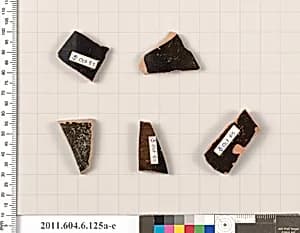 Terracotta fragments of closed shapes  by Unknown Artist