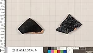 Terracotta fragments of closed shapes by Unknown Artist