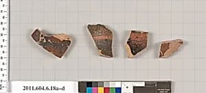 Terracotta fragments of open shapes by Unknown Artist