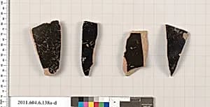 Terracotta fragments of open shapes by Unknown Artist