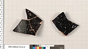 Terracotta fragments of open shapes by Unknown Artist