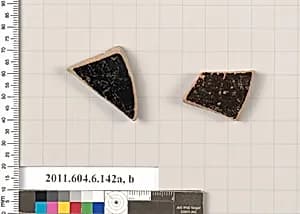 Terracotta fragments of open shapes by Unknown Artist