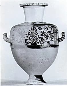 Terracotta Hadra hydria (water jar) by Unknown Artist