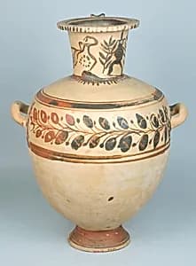 Terracotta Hadra hydria (water jar) by Unknown Artist