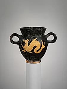 Terracotta kantharos (drinking cup) by Unknown Artist