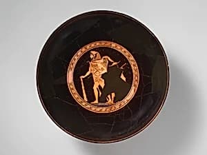 Terracotta kylix (drinking cup)