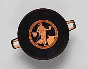 Terracotta kylix (drinking cup)