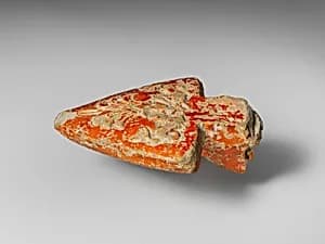 Terracotta lamp handle by Unknown Artist