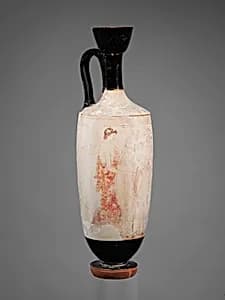 Terracotta lekythos (oil flask) by Unknown Artist