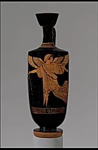 Terracotta lekythos (oil flask)