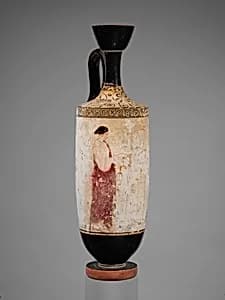 Terracotta lekythos (oil flask) by Painter of Athens 1943