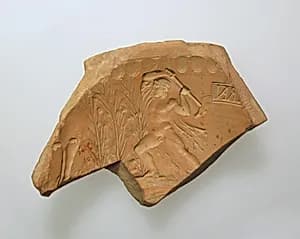 Terracotta mold fragment by Unknown Artist