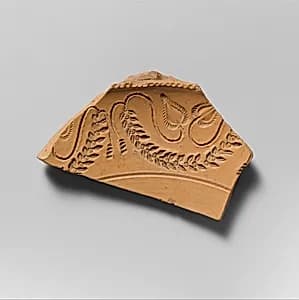 Terracotta mold fragment by Unknown Artist