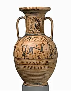 Terracotta neck-amphora by Unknown Artist