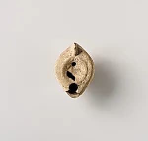 Terracotta oil lamp by Unknown Artist