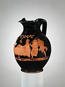 Terracotta oinochoe (jug) by Unknown Artist